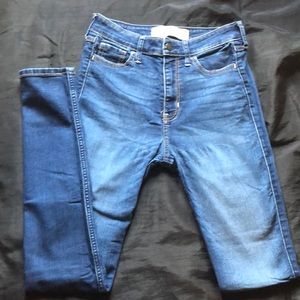Blue Hollister Super Skinny High Rise Jeans
